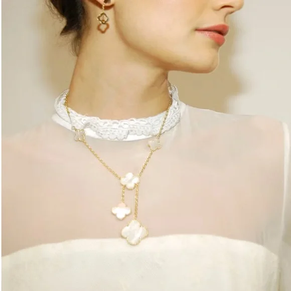 Elegant Clover Necklace โ Inspired by Timeless Luxury Design - Picture 3 of 14